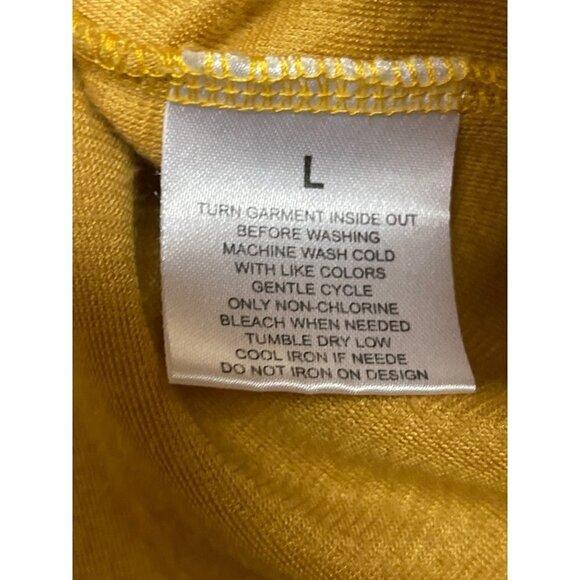 Disney Stitch Fleece Gold Long Sleeve Sweatshirt Women's Size Large - Picture 6 of 8